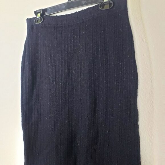 Women's Designer St. John Evening Black Santana Knit Pencil Skirt Size 06 - Picture 7 of 8